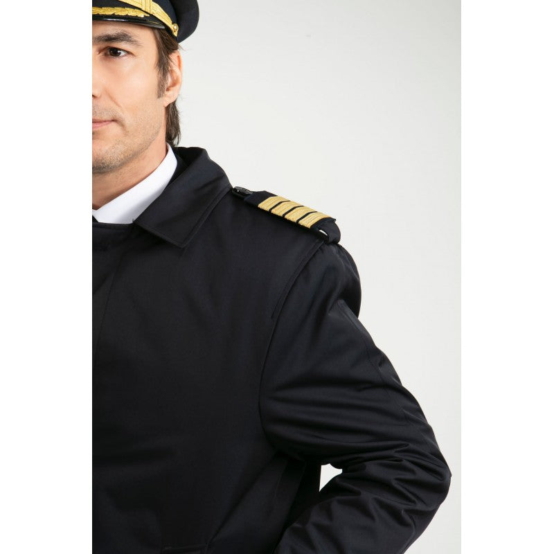 Pilot Shop Bakırköy marka erkek uniforma bay pardesü, tekstil ve uniformalar kategorisinde, açık mavi renkli ve şık tasarım.