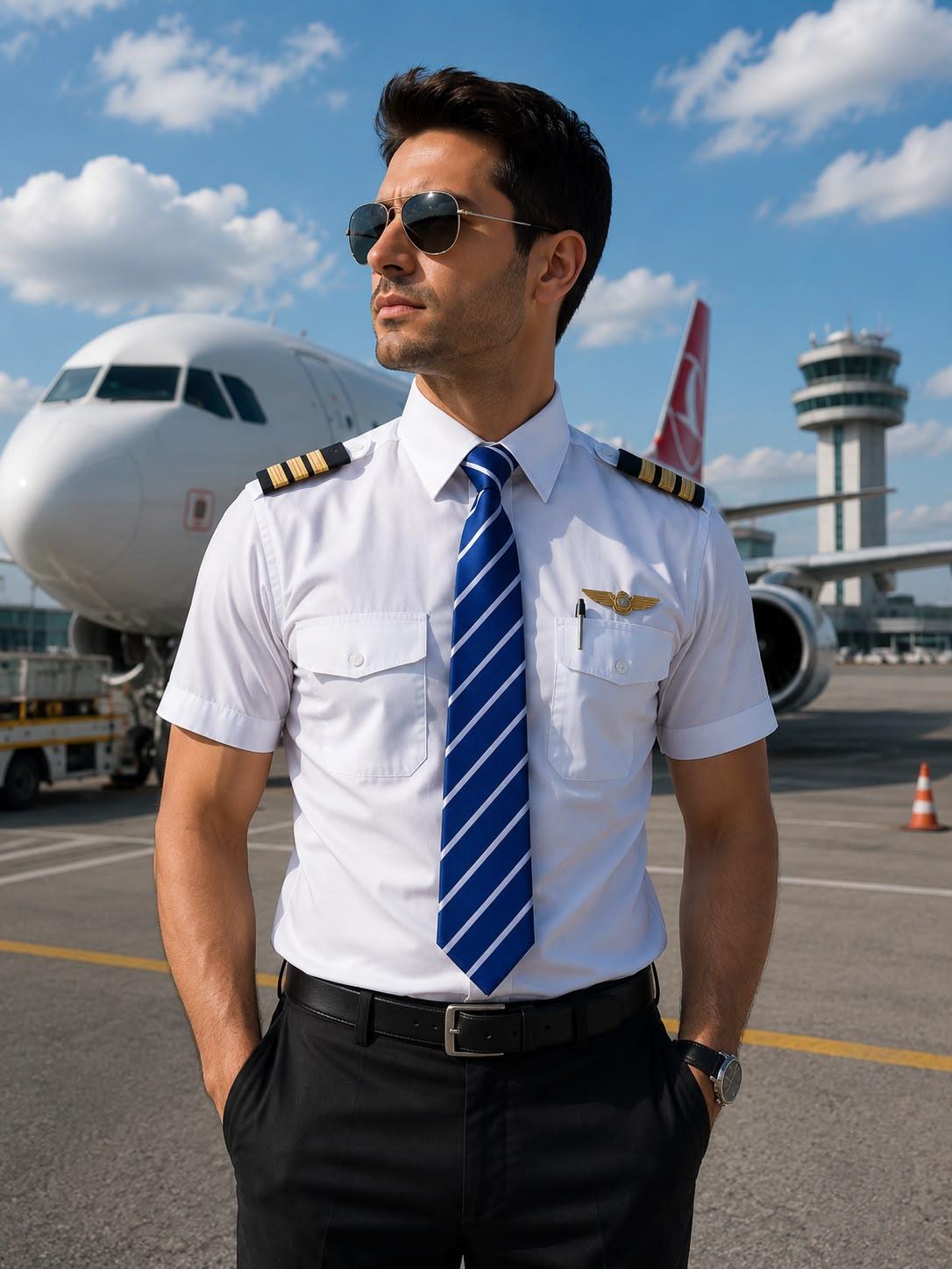 Mavi beyaz çizgili çapraz desenli PILOT SHOP BAKIRKÖY kravat, günlük kullanım için şık ve zarif tekstil ürünü.