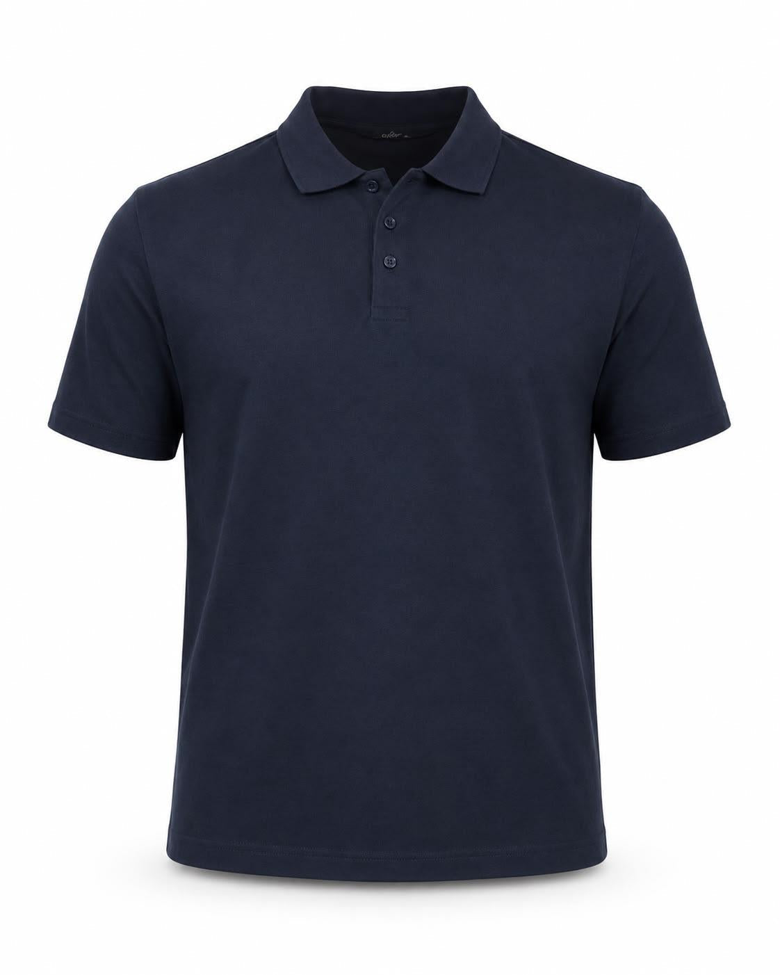 Koyu mavi Colvino polo yaka t-shirt, günlük kullanım için, rahat ve şık PILOT SHOP BAKIRKÖY marka tekstil ürünü.