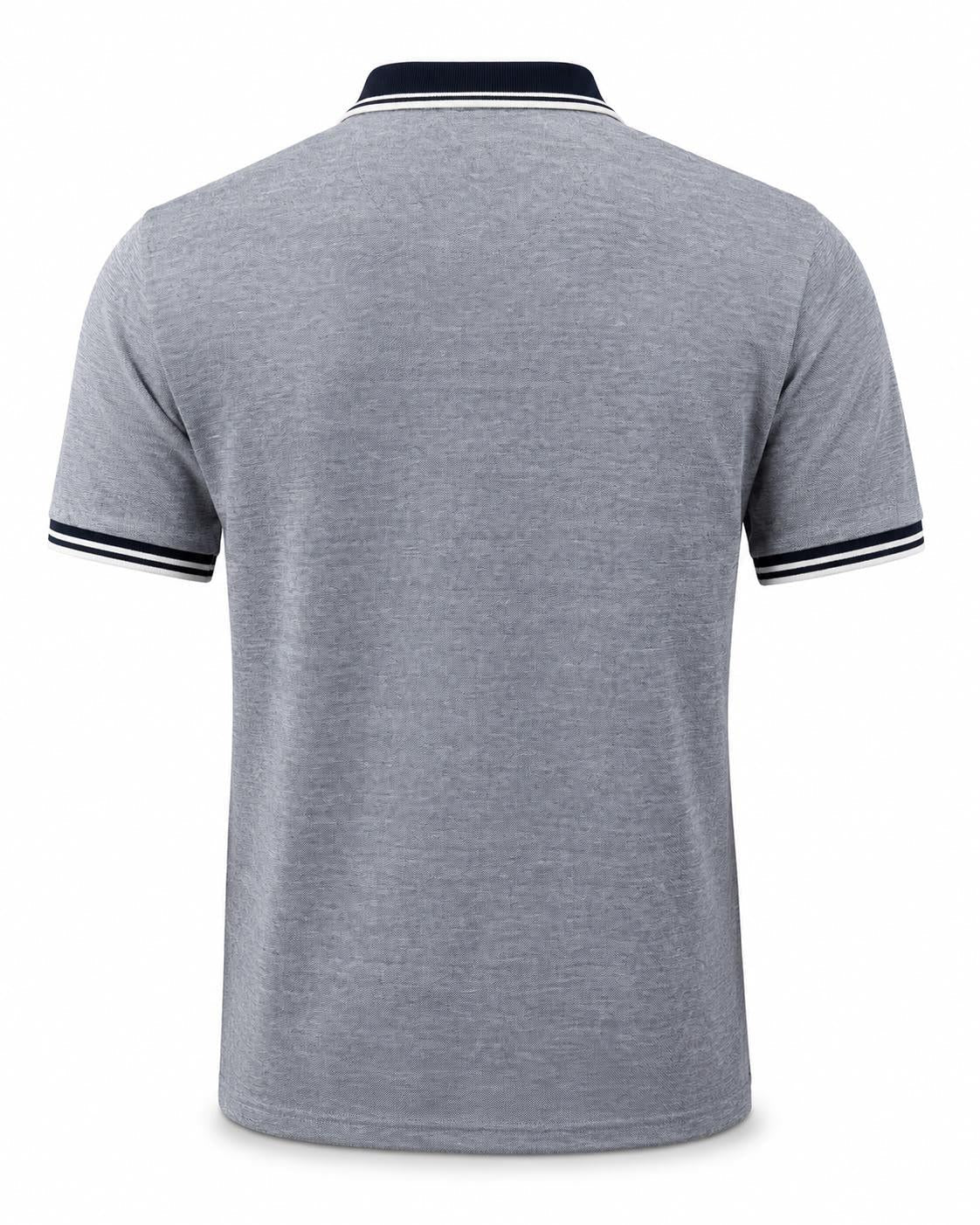 Koyu gri Colvino polo yaka T-shirt, günlük kullanım için şık ve rahat Pilot Shop Bakırköy markası.