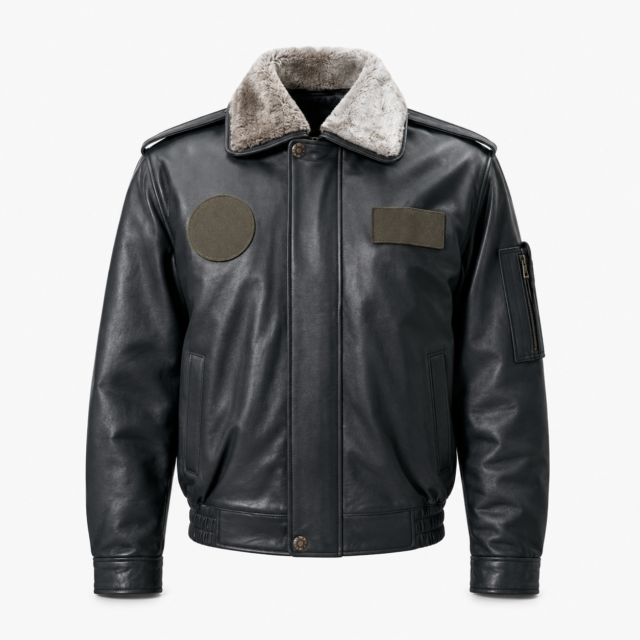 Kül Siyahı CAT3A deri pilot montu, tekstil ve uniformalar kategorisinde, şık ve dayanıklı tasarımıyla dikkat çekiyor.