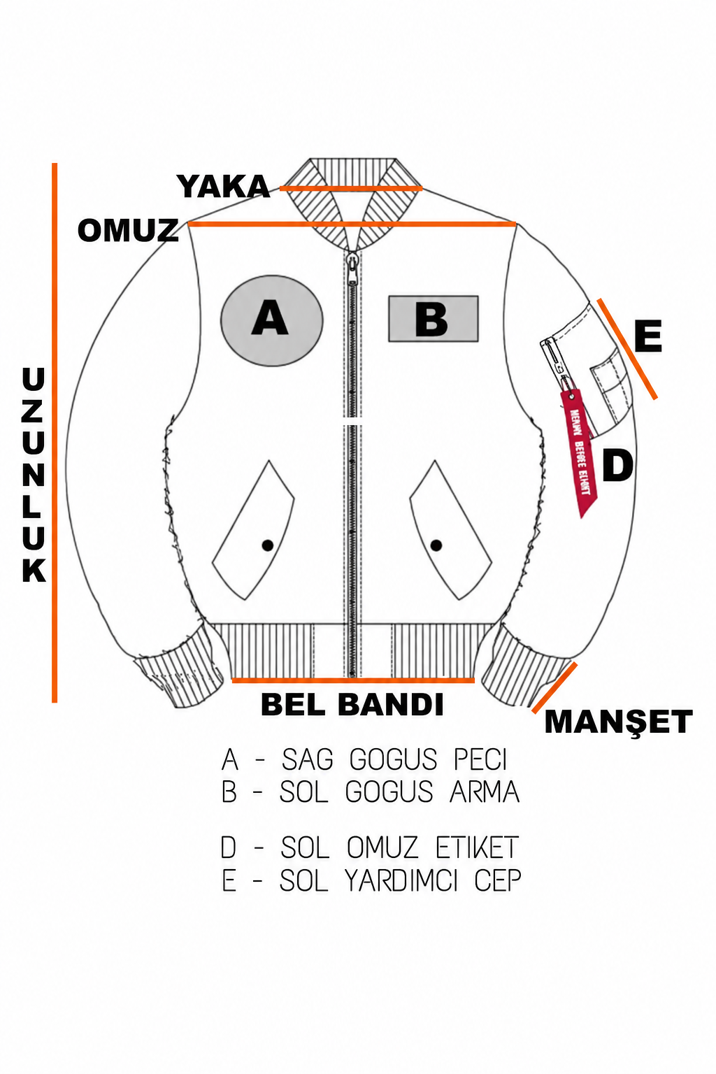 Kül siyahı CAT3A deri pilot montu, tekstil ve uniformalar kategorisinde, dayanıklı ve şık pilot montu.