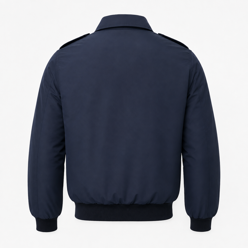 Lacivert renkli pilot montu, yaka ve kumaş detaylarıyla, Tekstil & Üniforma kategorisinde, PILOT SHOP BAKIRKÖY markası.