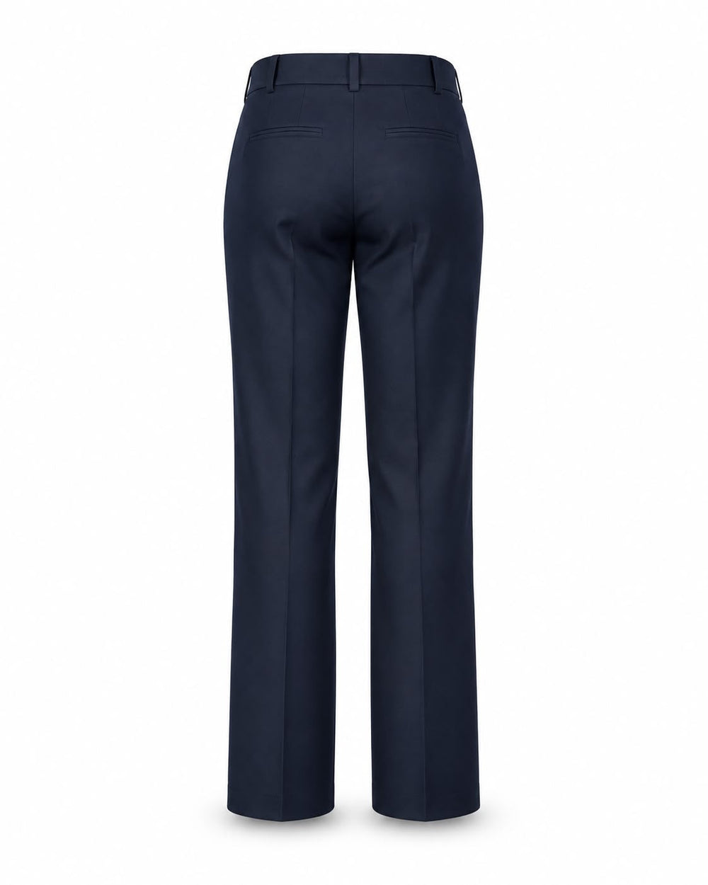 Mavi kadın tek düğme pantolon, rahat ve şık tasarımıyla tekstil ve uniformalarda kullanıma uygun.